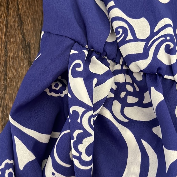 Lilly Pulitzer Strapless Romper w/ Belt — Blue & White Seashell Pattern 🐚 - Picture 3 of 5